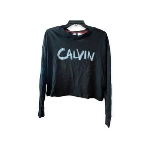 Calvin Klein LS crop top size medium